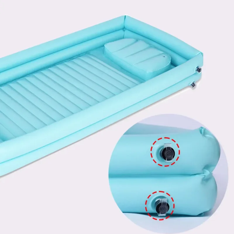 Inflatable Bed Bath Tub Comfortable Electric Shower Quick Drainage Large Capacity Water Bag Durable Eco-Friendly Design