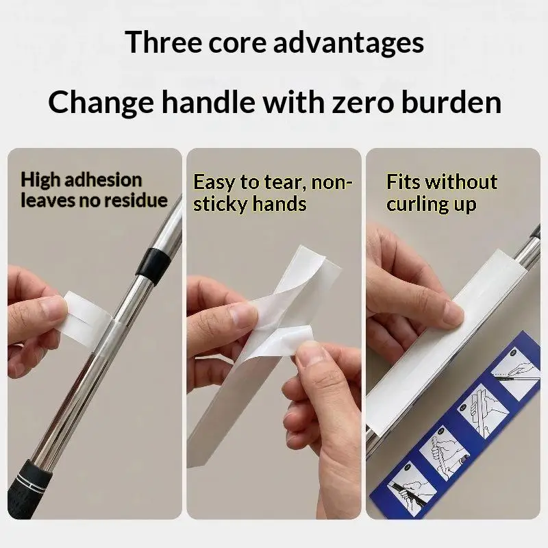 13Pcs Double Sided Adhesive Strips Professional Golf Club Grip Tape Golf Tape For Better Regrip And Control 22x5cm 25x5cm