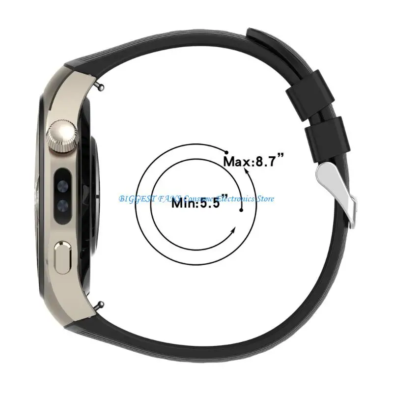 Accesorio banda reloj silicona ajuste Ninguna superficie alérgica resistente calor para dispositivo