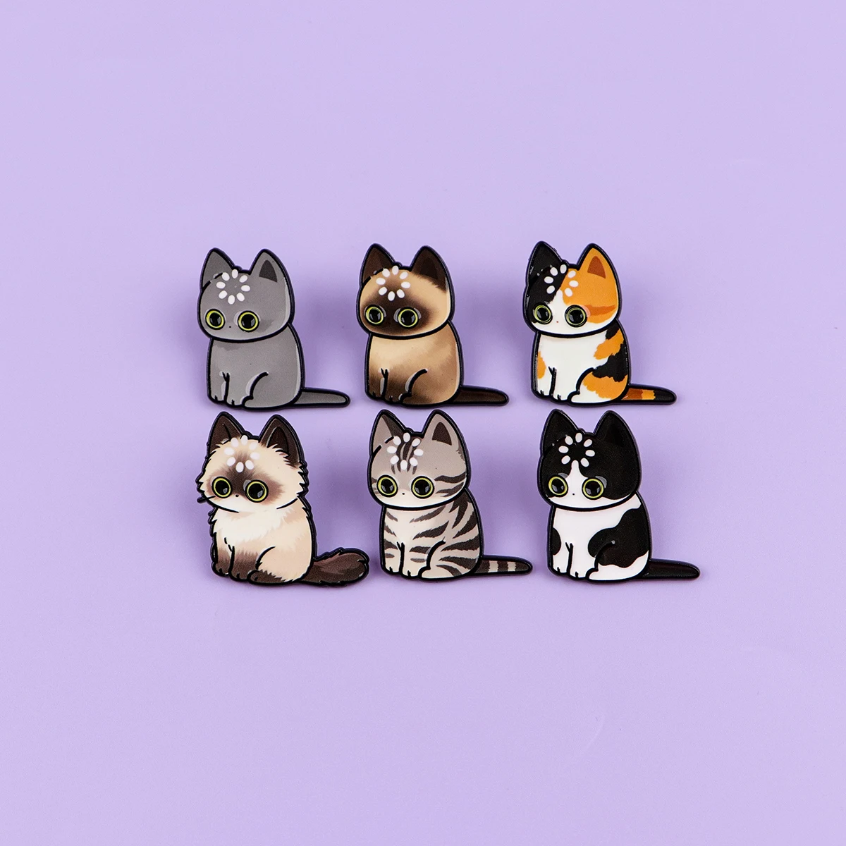 Cats Enamel Pin Detail 4