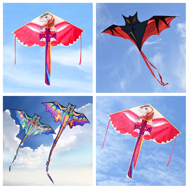 3d dragon kite for kids kite nylon toys fly kites children kite line delta kite Electric shocker Kite string eagle outdoor games