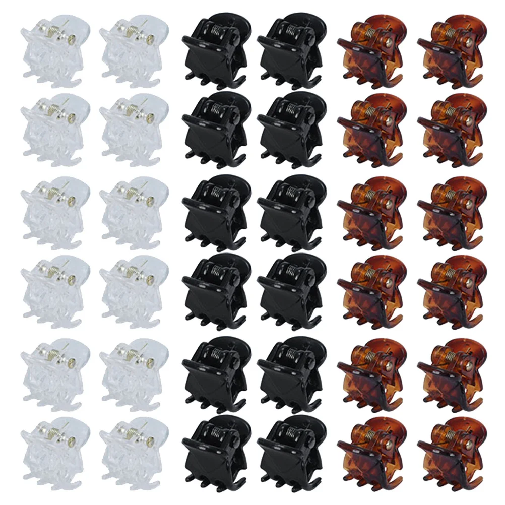 

36pcs Small Claw Anti-Slip For Women Styling Accessories Mini Hair Clips For Short Thin Hair Tiny Claw Clips