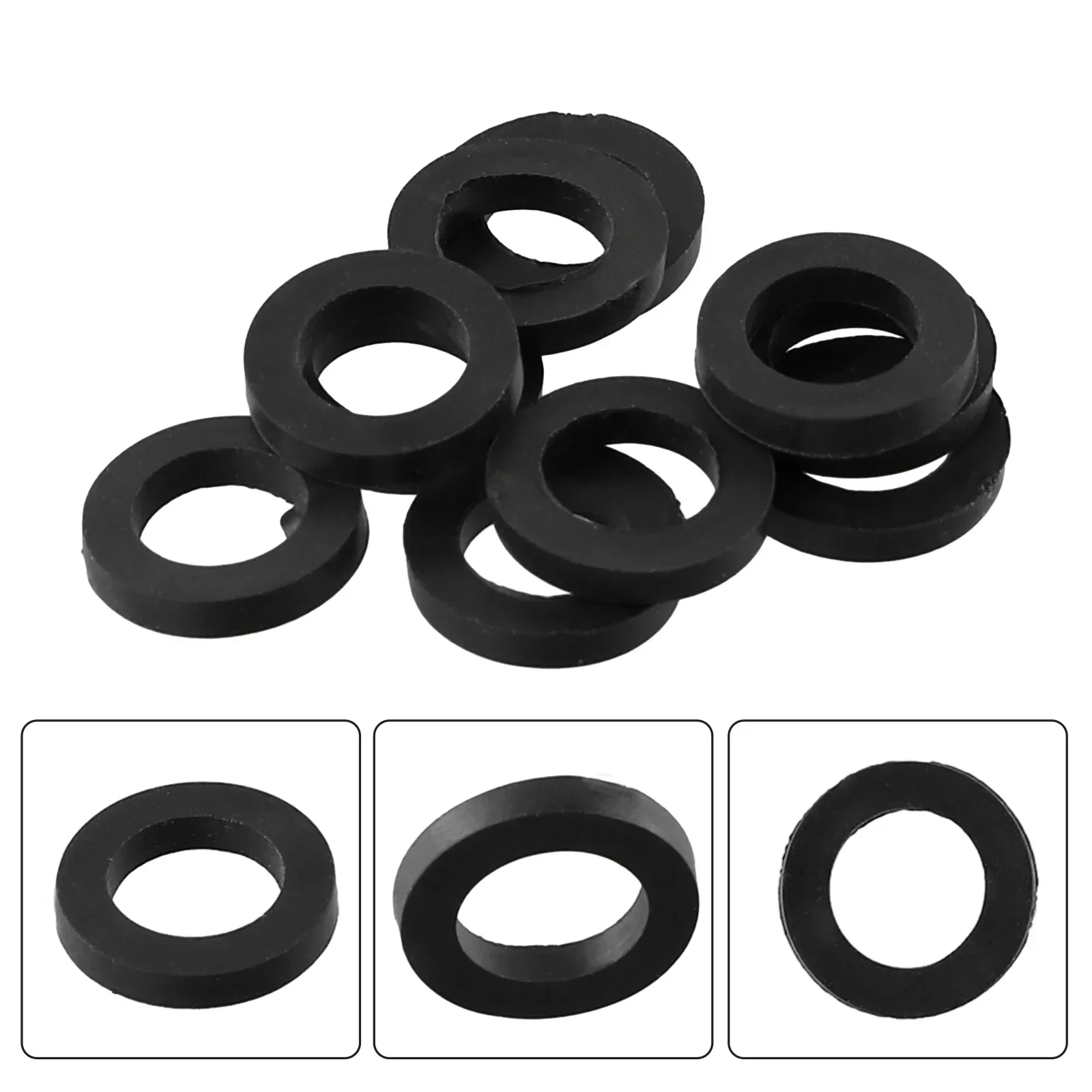 

1/2" 1/2 Inch Flat Spacer Plumbing Faucet Washer Rubber Silicone Sealing Gasket For Hose Splitter Shower Head Water Pipe 5/20pcs
