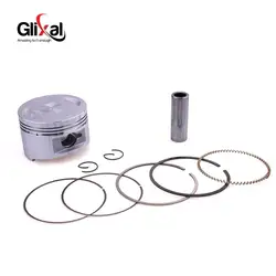 Glixal GY6 160cc 58.5mm Piston Kit Piston Ring for Chinese Moped Scooter ATV Go kart UTV 157QMJ Engine