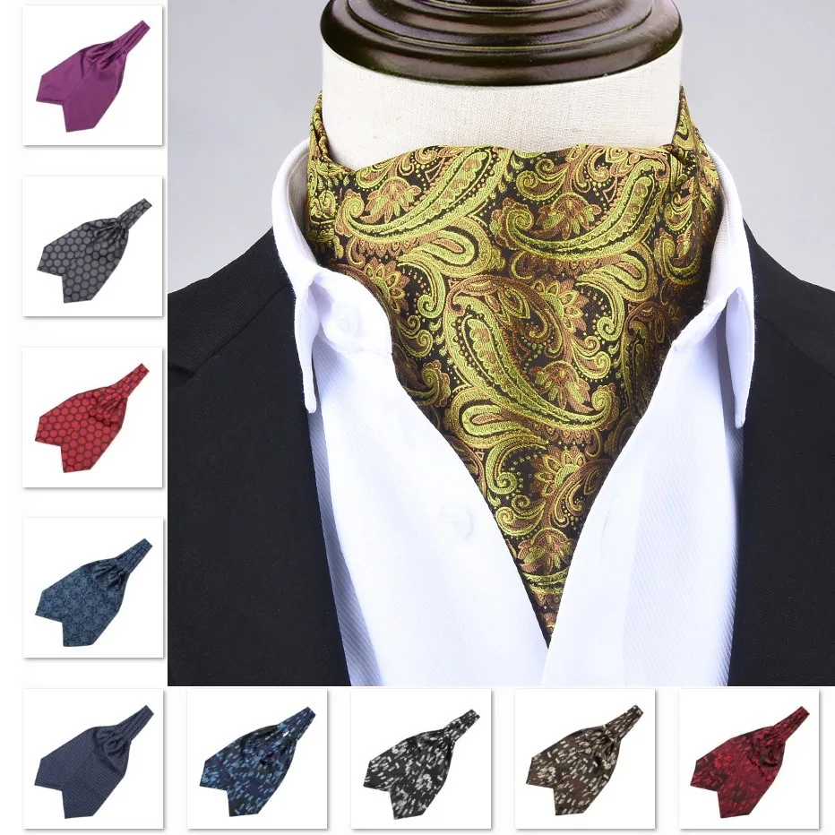 gravata-ascot-de-luxo-para-homens-cores-preto-vermelho-e-turquesa-gravatas-ascot-para-festas-gravatas-vintage-para-casamentos-lencos-para-eventos-formais
