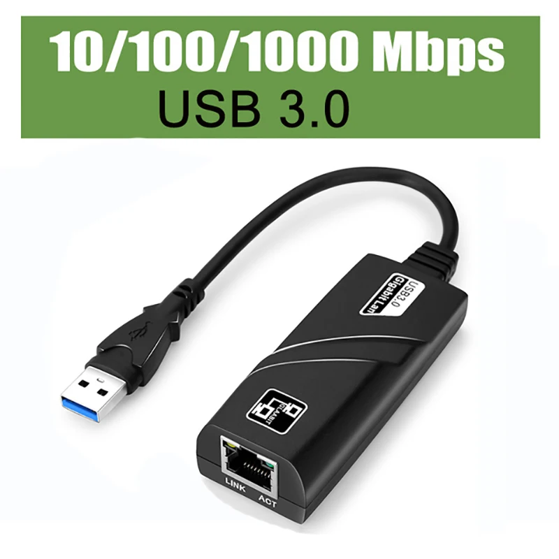 

USB 2.0 USB 3.0 100Mbps 1000Mbps Wired USB Type C To Rj45 Lan Ethernet Adapter Network Card for PC Macbook Windows 10 Laptop