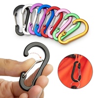 Outdoor Carabiner Clip Set Aluminium Alloy Tourist Hooks Fishing Carbin Buckle Caribiner Key Holder Keychain Camping Karabiners