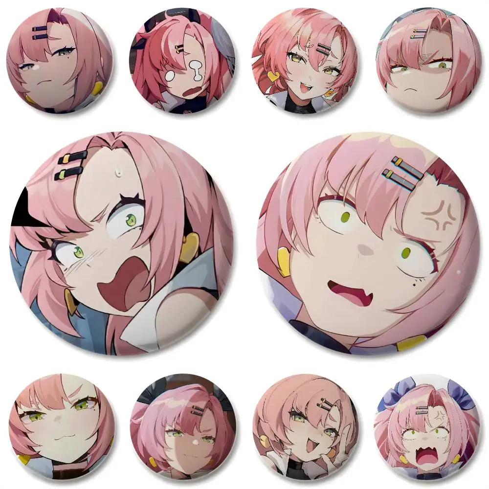 

Nicole Demara Zzz Cute Badges Round Exquisite Badge Brooches Creative Pins For Clothes Hat Backpack Gift Accessories