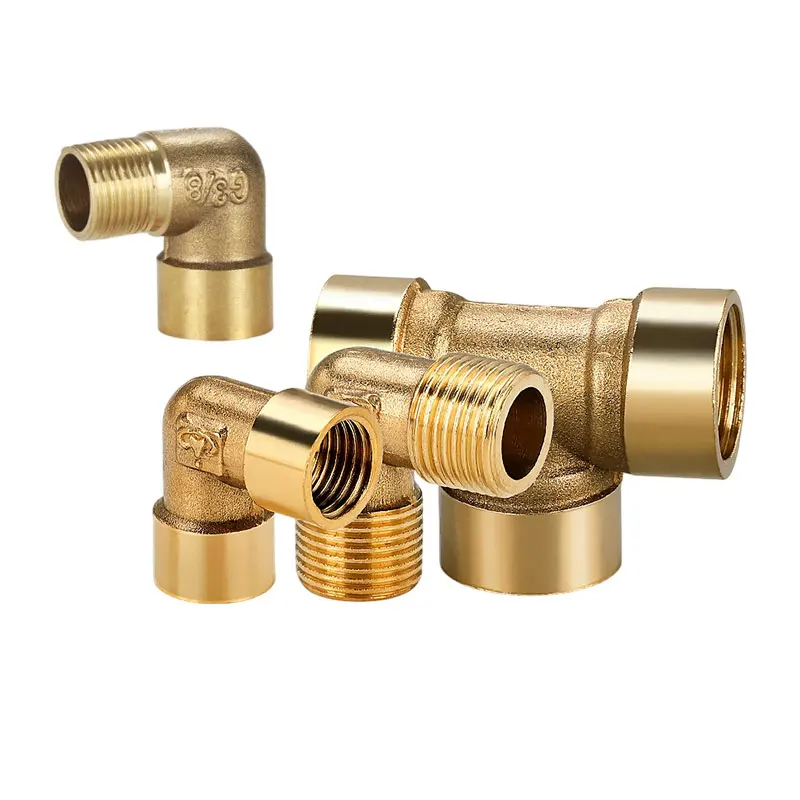 1/8 "1/4" 3/8 "1/2" filetage femelle mâle 90 degrés tuyau coudé en laiton raccord pneumatique connecteur coupleur pour eau carburant cuivre