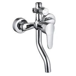 Copper Bathroom Shower Faucets Hot Cold Wall Mixers Tap Bathtub 3 Way Bath Accessories Supplies