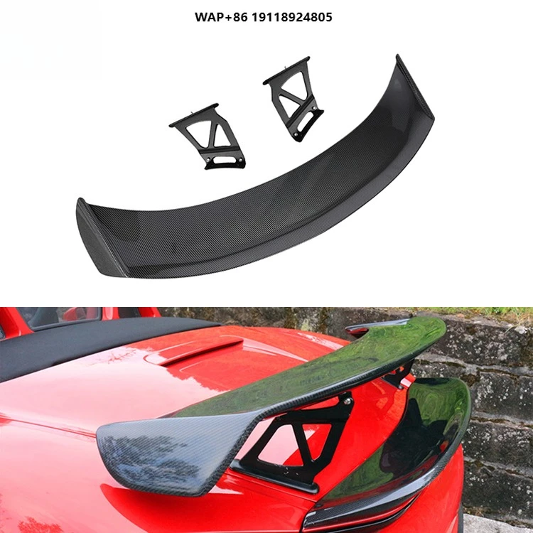 

Carbon Fiber Car Tail Wing Spoiler Dry Carbon Rear Spoiler Carbon for 718 Upgrade to GT4 2016-2024