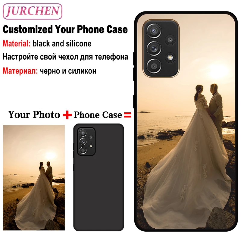 Custom Photo Case For Samsung Galaxy A33 A34 A35 A53 A15 A54 A55 A14 A24 A25 S23 Plus FE M14 M54 M22 A05 A04 A05S A04e F54 Glass