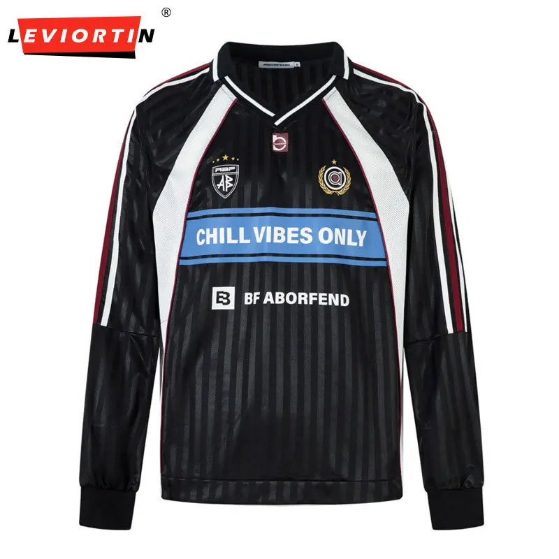 

Весенне-осенняя мужская спортивная рубашка для регби, модная брендовая атласная лоскутная футболка с длинными рукавами и v-образным вырезом, свободная повседневная футболка, топ