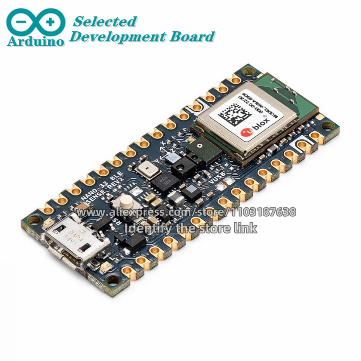 1PCS/LOT ARDUINO NANO 33 BLE SENSE REV2 ABX00069 Development board nRF52840 Original stock