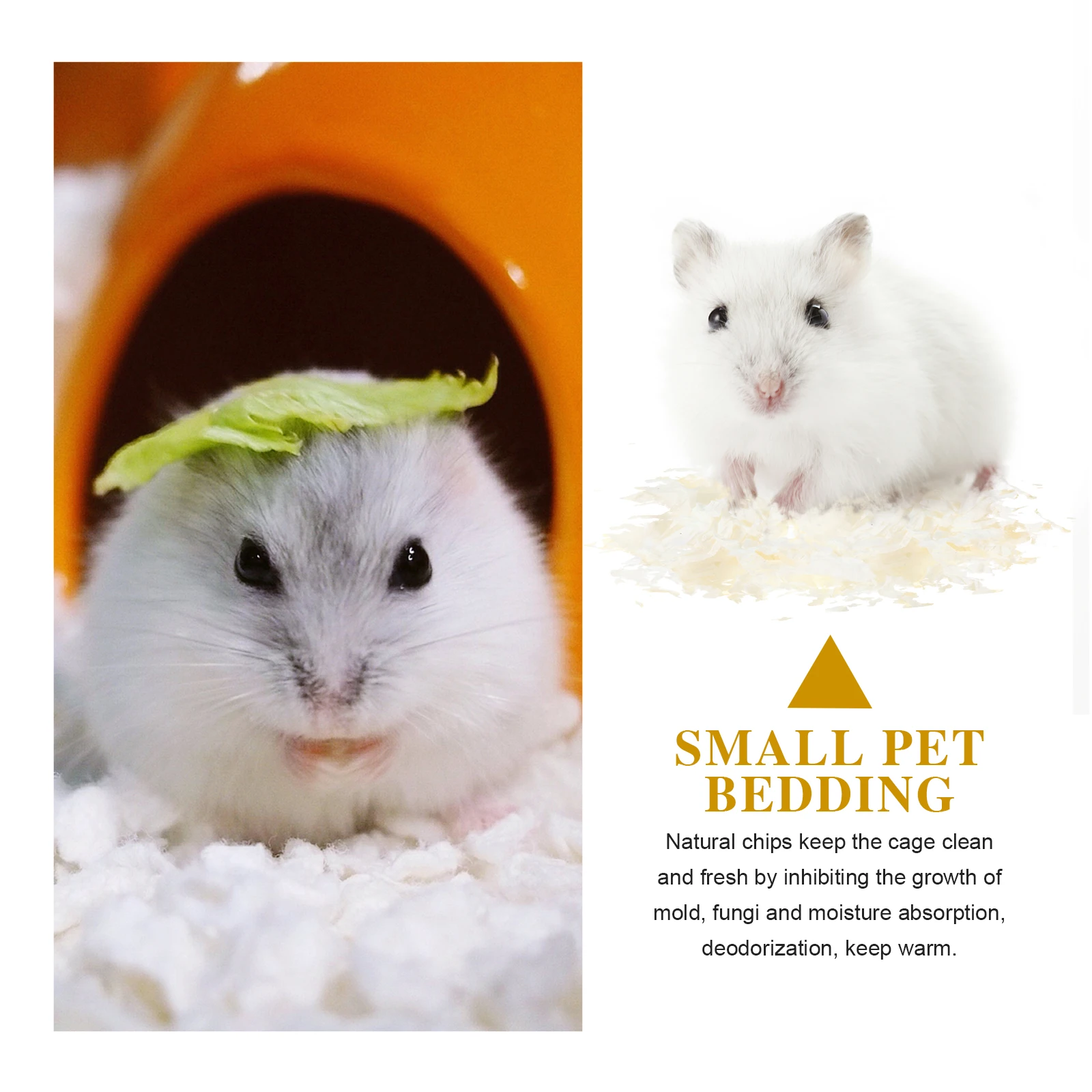 

1Pack Paper Bedding Absorbent Soft Wood Chips Small Pet Hamster Rabbit Cage Liners Hamster Shavings Pet Paper Bedding