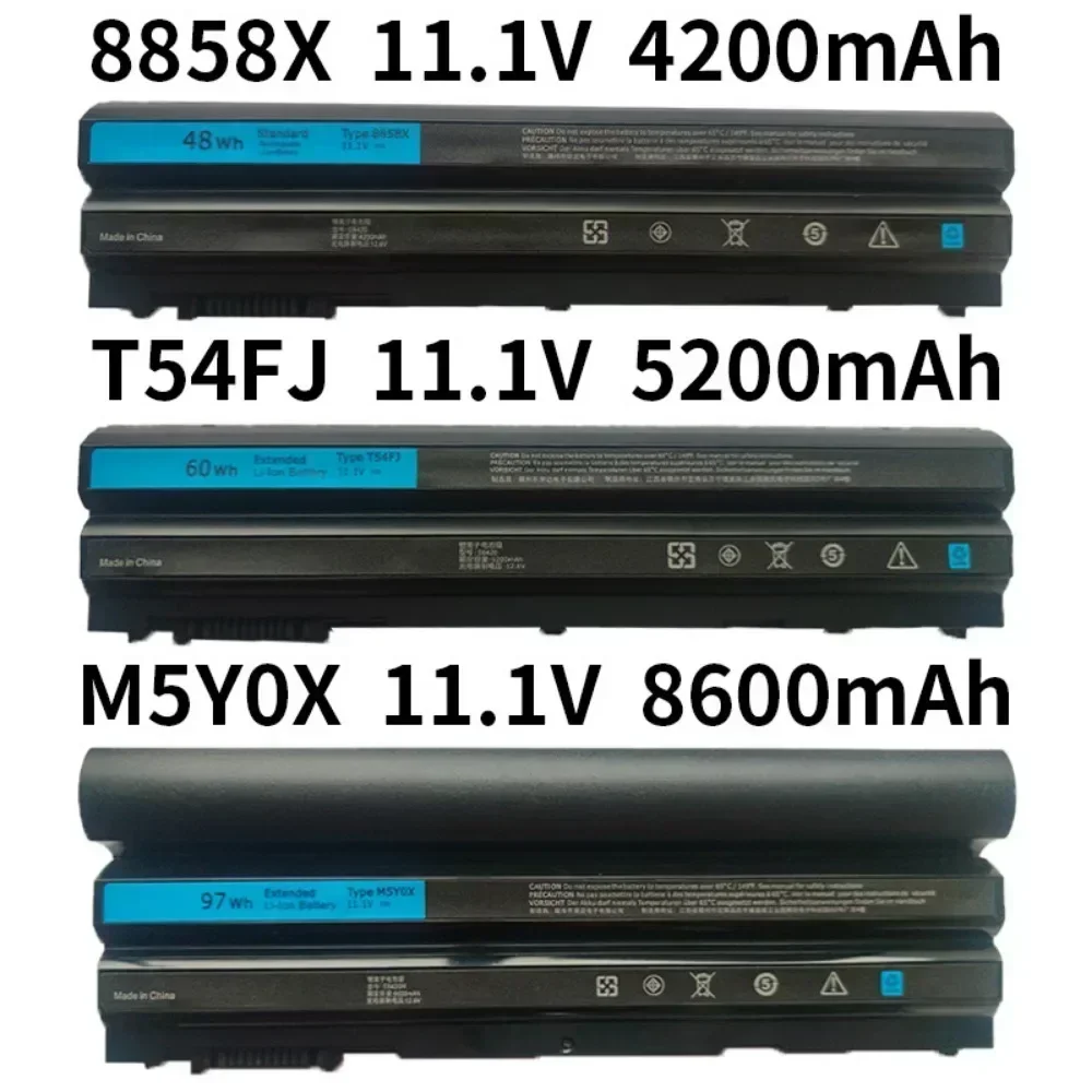 Laptop Batteries 97WH 11.1V For Dell E5420 E5430 E6120 E5520 M5Y0X E5530 E6420 E6420 E6430 E6520 8858x 3560 T54F3 T54FJ 8P3YX