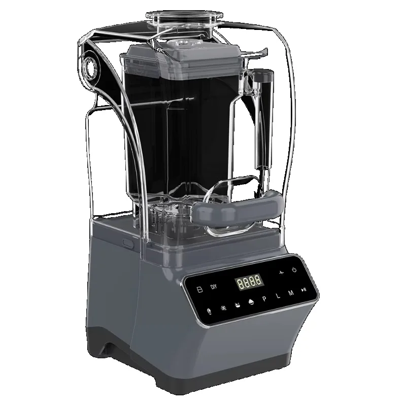 Commercial heavy-duty smoothie mixer with soundproof cover
