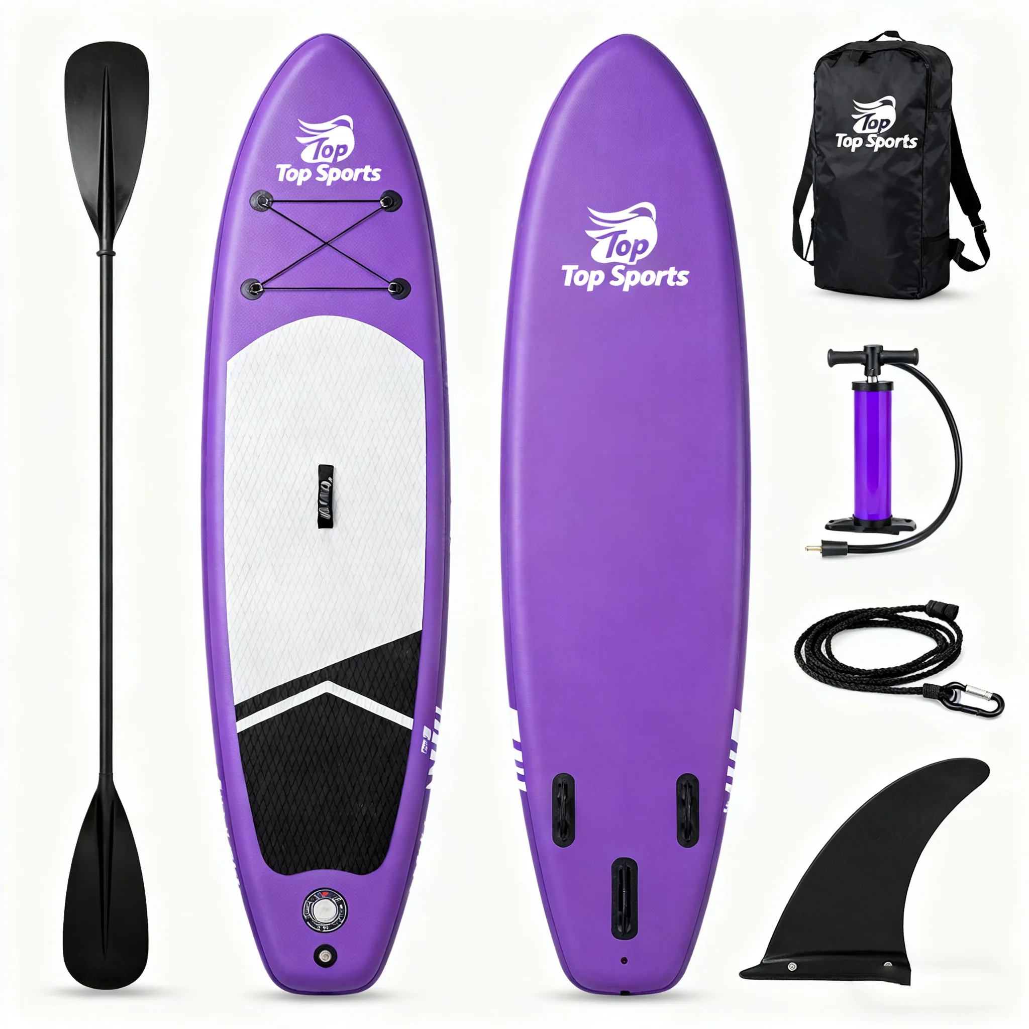 

Надувные SUP-доски Custom Paddle Board 10-13PSI для взрослых и молодежи, аксессуары для SUP-досок и сумка для переноски, нескользящая поверхность.