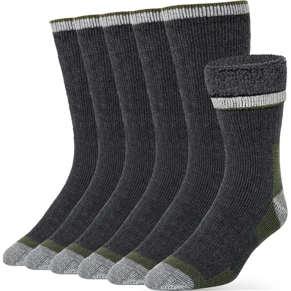 

Wool Hiking Socks Thermal Warm Crew Winter Boot Sock For Men & Women 3 Pairs