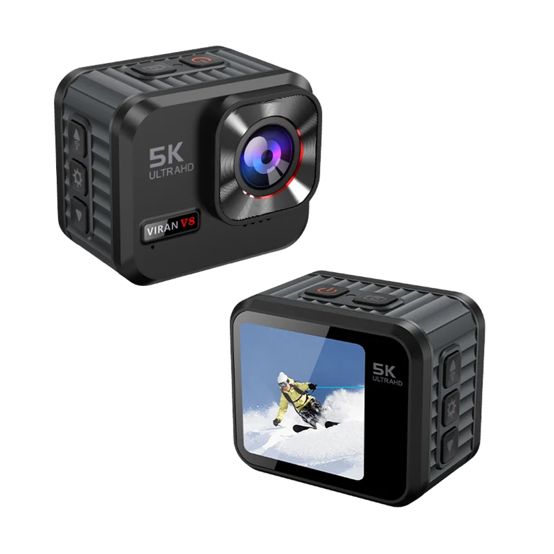 Caméra d'action VIRAN 5K30FPS avec écran de télécommande caméra de Sport étanche enregistreur de lecteur caméra de Sport casque caméra d'action