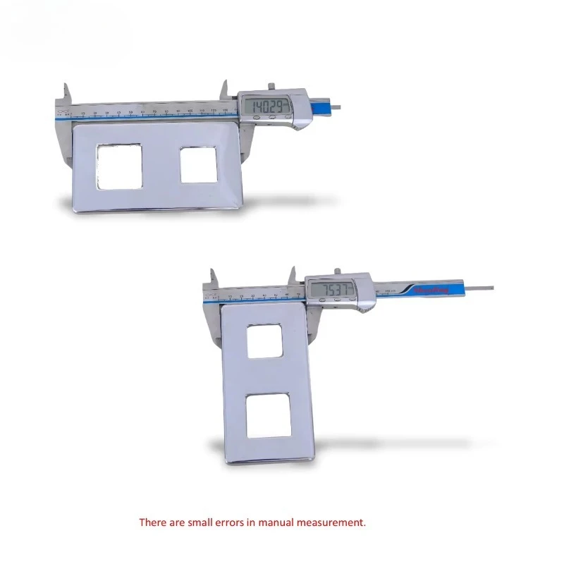 

Wholesale Kitchen Concealed Faucet Cover Plate Wall Mounted Mixer Decorative Stainless Steel Bottom Two Holes Single Hole 80mm