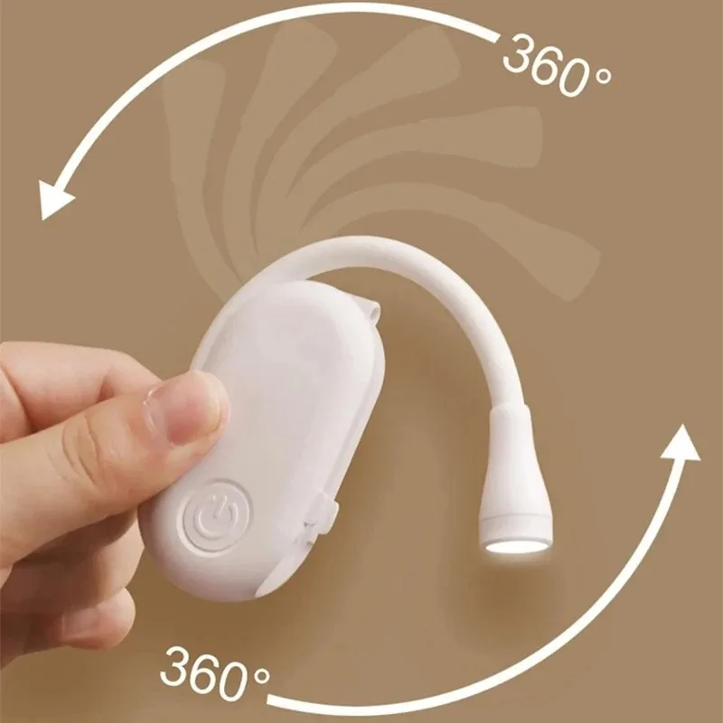 

Small book lamp Type-C charging LED lights Tri-color temperature, compact portable lighting 24-hour brightness memory function