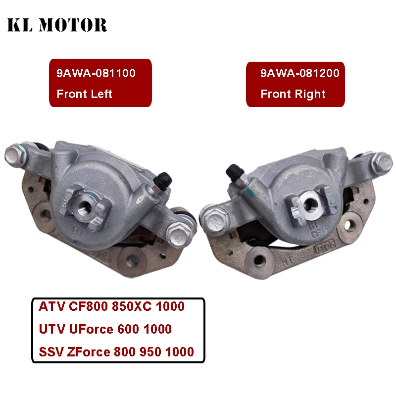 Front Brake Caliper for CF Utility U600 800 Trail Z8 800XC 850 X8H.O. 950 1000 X10 U10 LH/RH 9AWA-081100 9AWA-081200