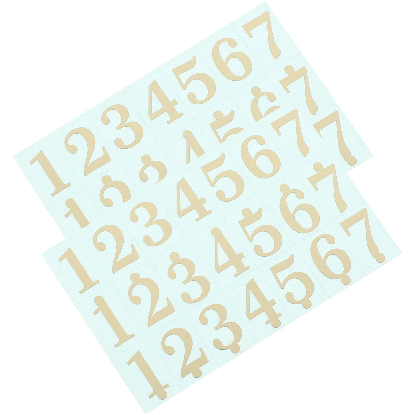 

2 Pcs Stickers Note Tongue Drum Accessories Number Decals Supplies for Golden and