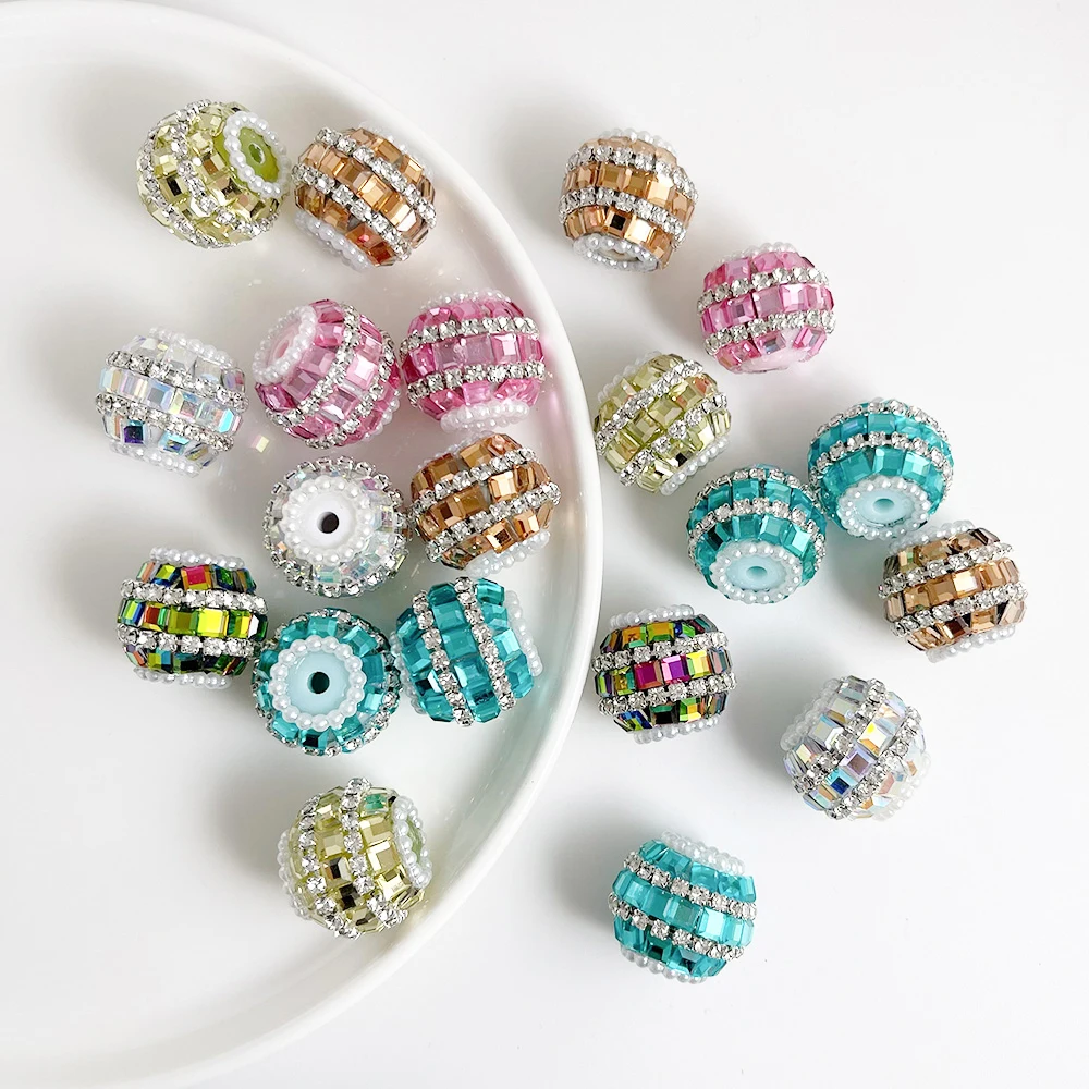 

Cordial Design 17*19MM 50Pcs Fancy Bead/Hand Made/Rhinestone Effect/Round Shape/DIY Beads/Jewelry Findings & Components #19608