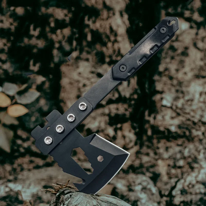 Outdoor Mountaineering Multi-function Tactical Survival Axe Chopping Wood Camping Multi-purpose Life-saving Tool
