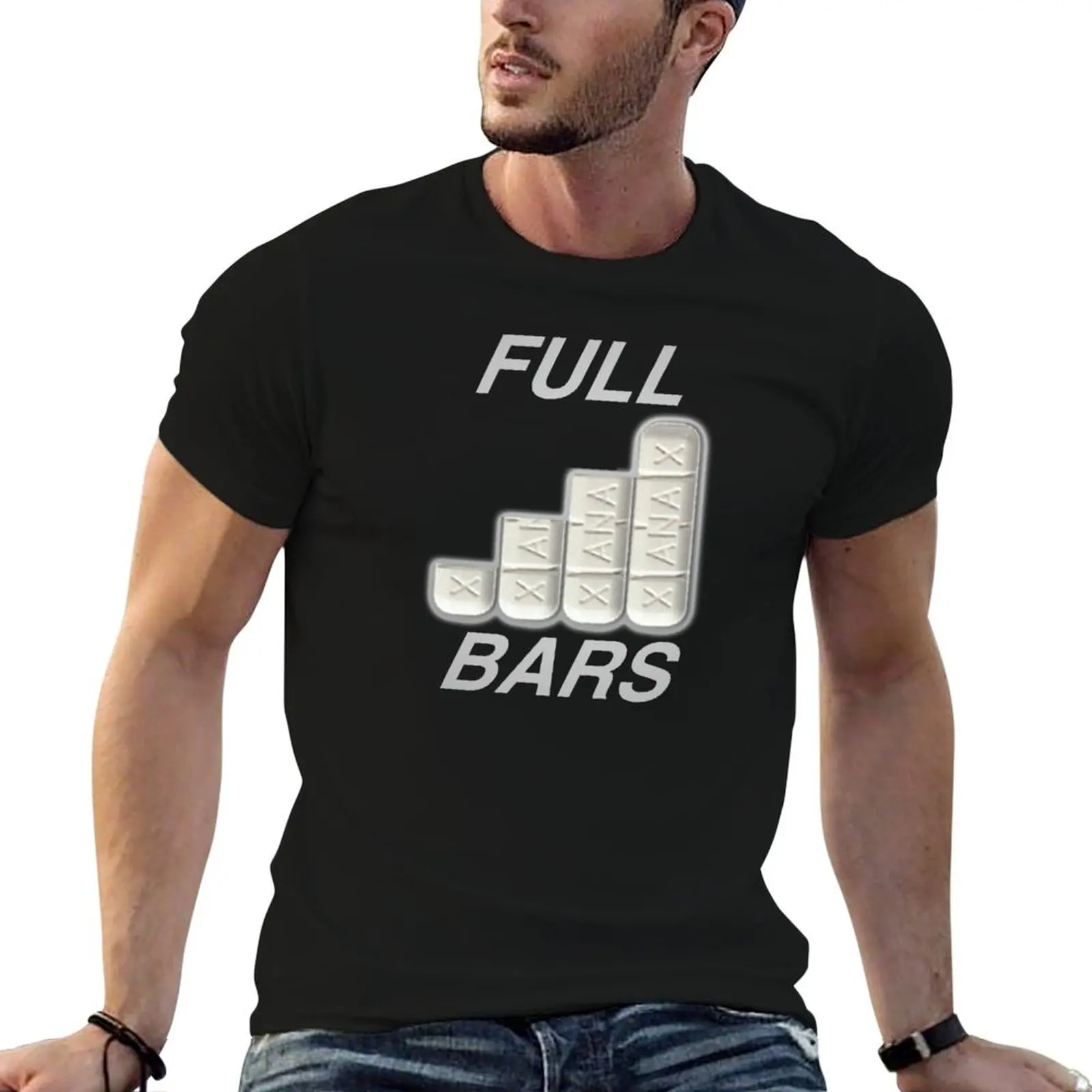 

FULL XANAX BARS WHITE T-Shirt man t shirts for men t shirt man casual T-Shirt