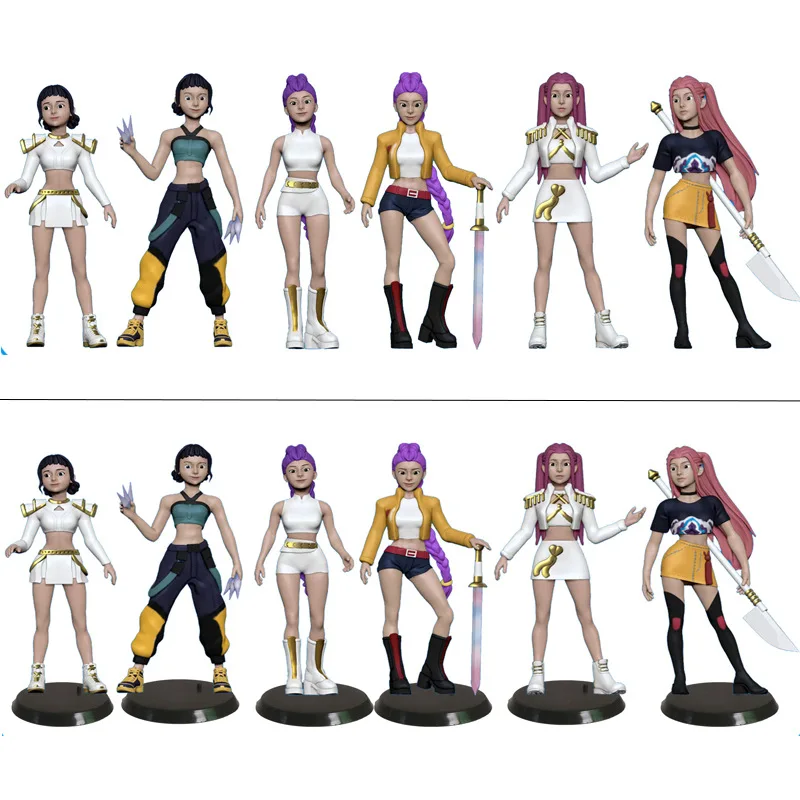 

Anime Kpop Demon Hunters Figure Model Toy Cartoon Gaming Peripherals Desk Decoration Collection Figures Model Toy For Kid Gift