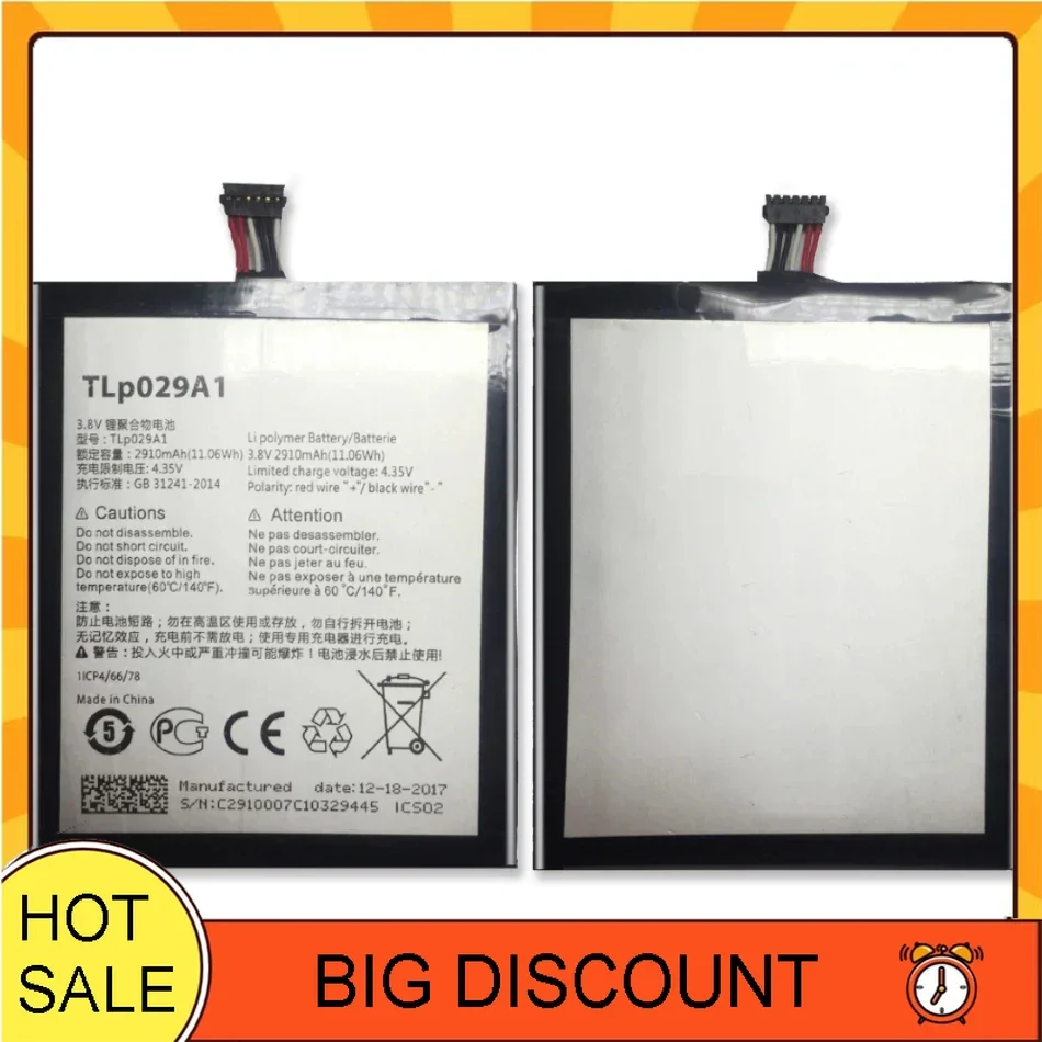 

2910mAh High Capacity Mobile Phone Battery For Alcatel OneTouch Pop 3 5.5" OT-5025 OT-5025D TLP029A1