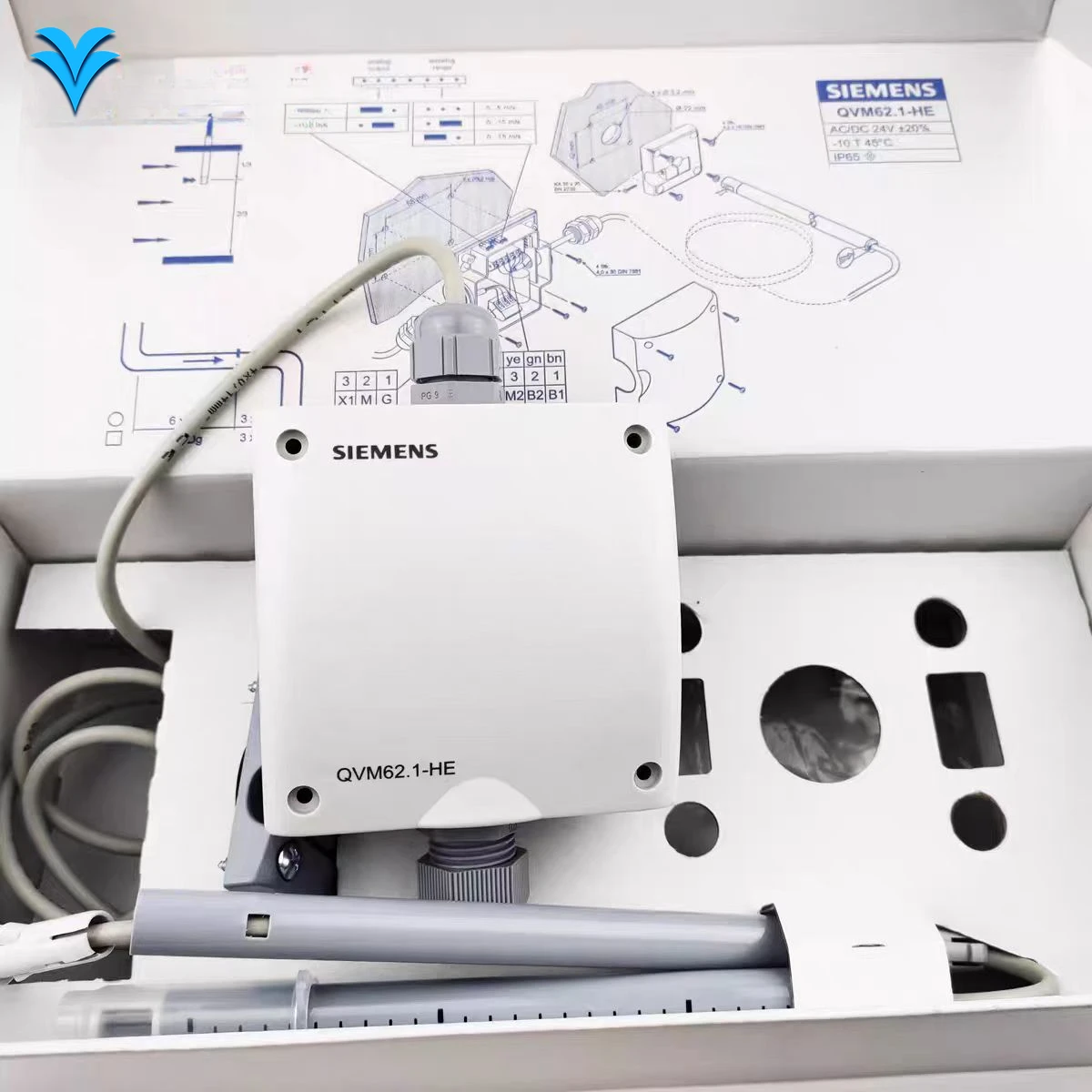 Sensor de velocidad del viento Siemens QVM62.1