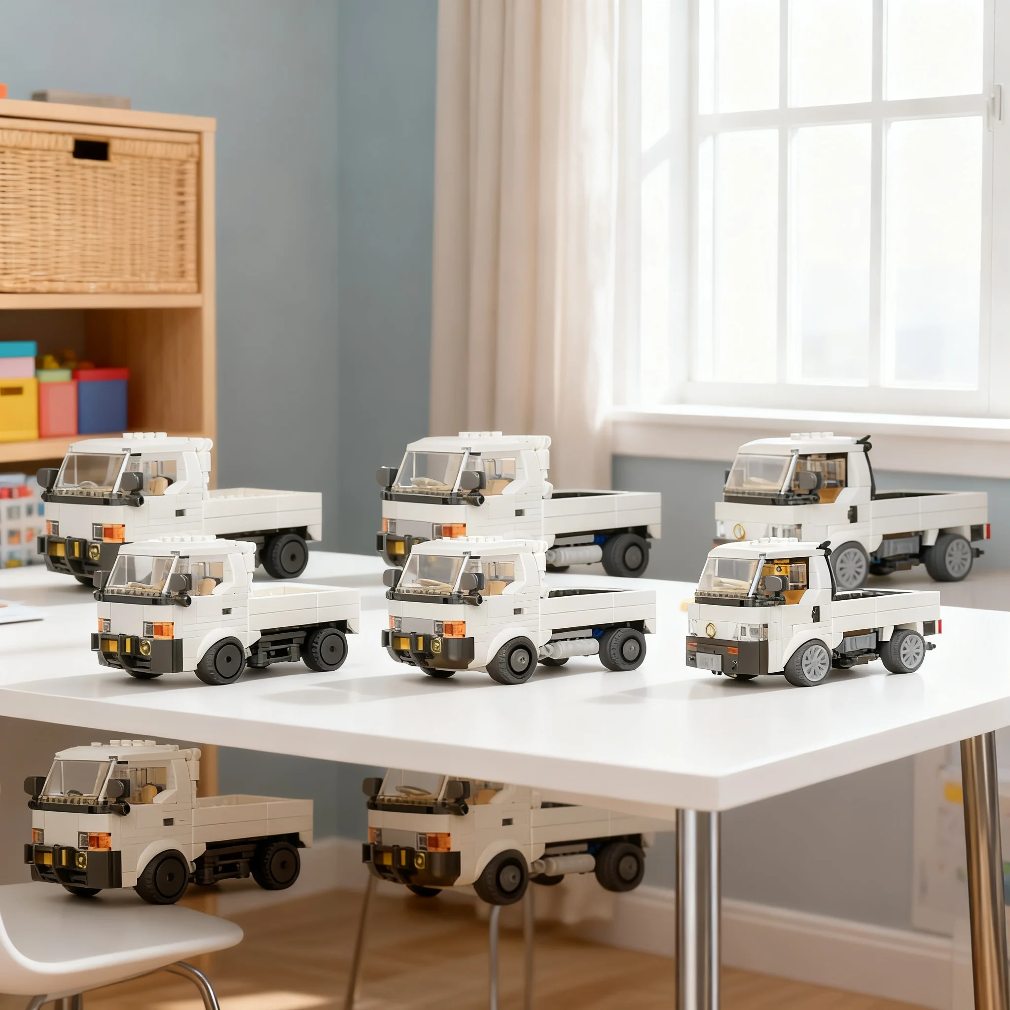 1033pcs MOC JDM Kei Truck Model Building Blocks Architecture Toy Birthday Gifts DIY Education Brick Presentation Collection Art