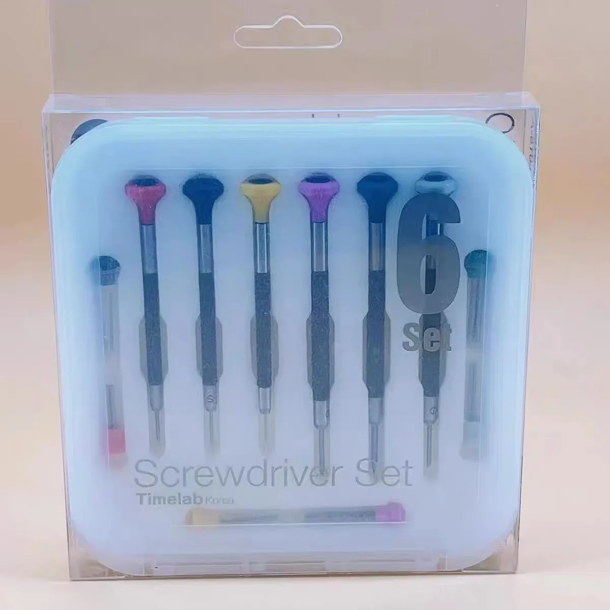 

1-Watch repair tool, screwdriver, fine one-word screws, equipped with a head six-piece screwdriver set