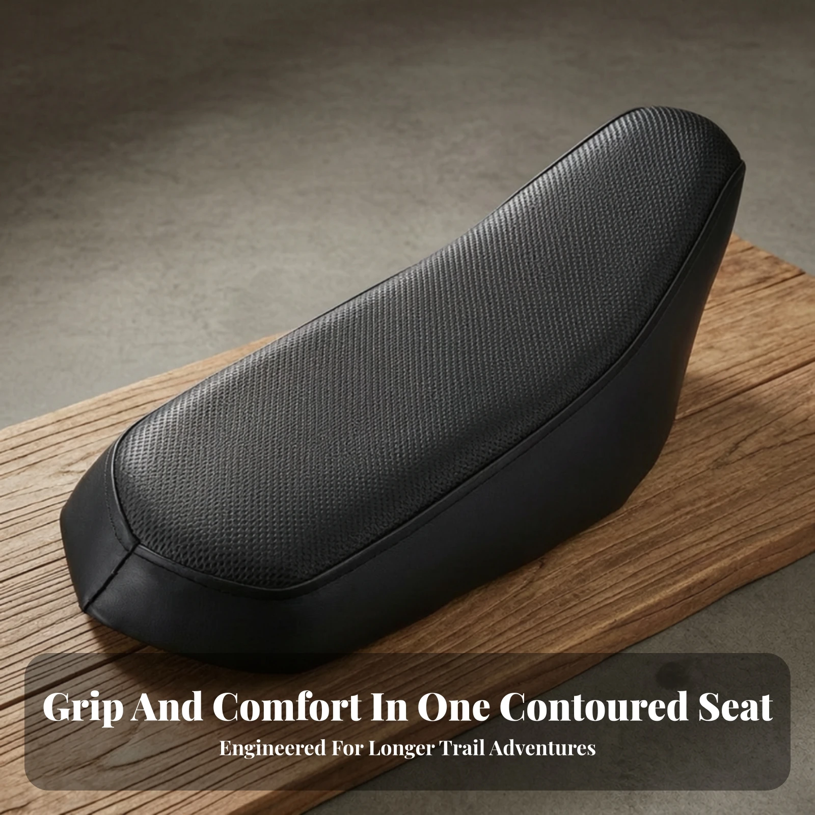 ATV Seat Cushion with Mounting Hardware Contoured ATV Seat Parts Sturdy Wear-Resistant for Riders, All-Terrain