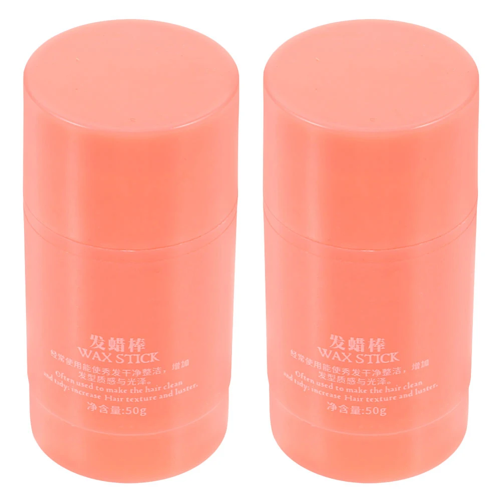 

2pcs Wax Stick Long-Lasting Strong Hold Smoothing Tool Anti-Frizz Flyaways Control For All Hair Types Non-Greasy Styling Balm