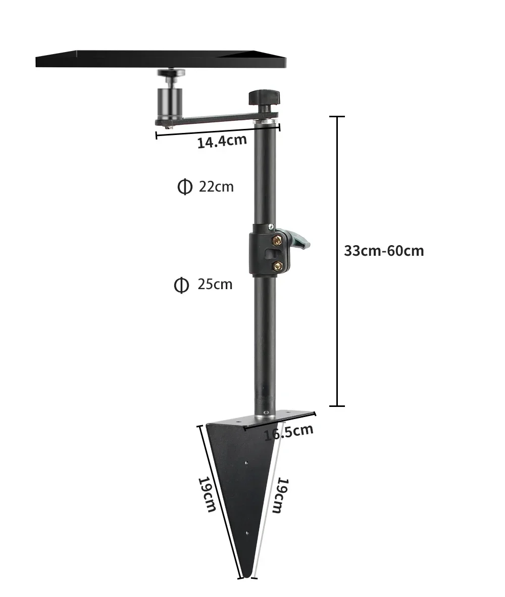 SH Desktop C-clamp Light Stand With 1/4