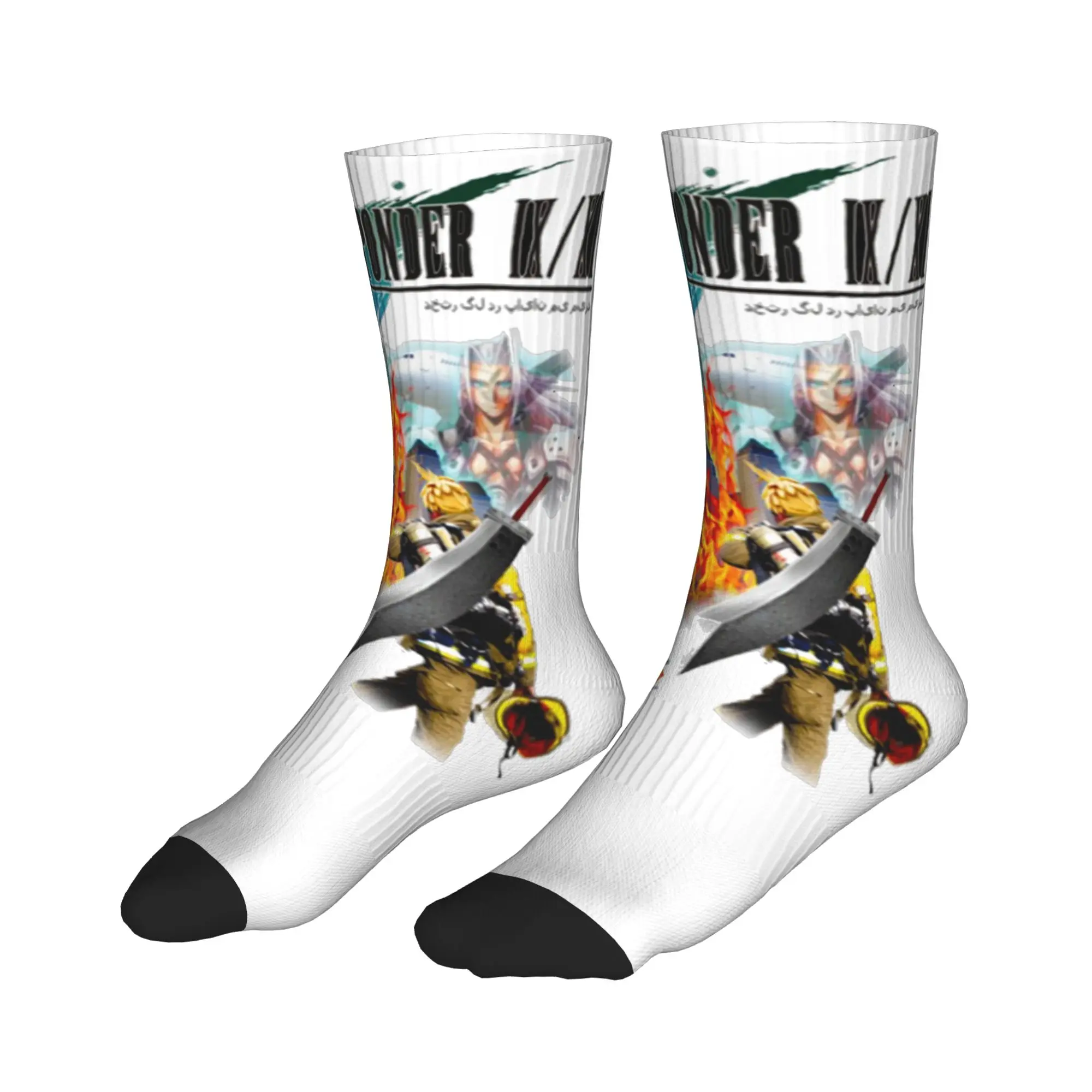 

Носки All Seasons Stockings в стиле Final Fantasy 911, спортивные носки Crazy Middle Tube для мужчин и женщин, подарки
