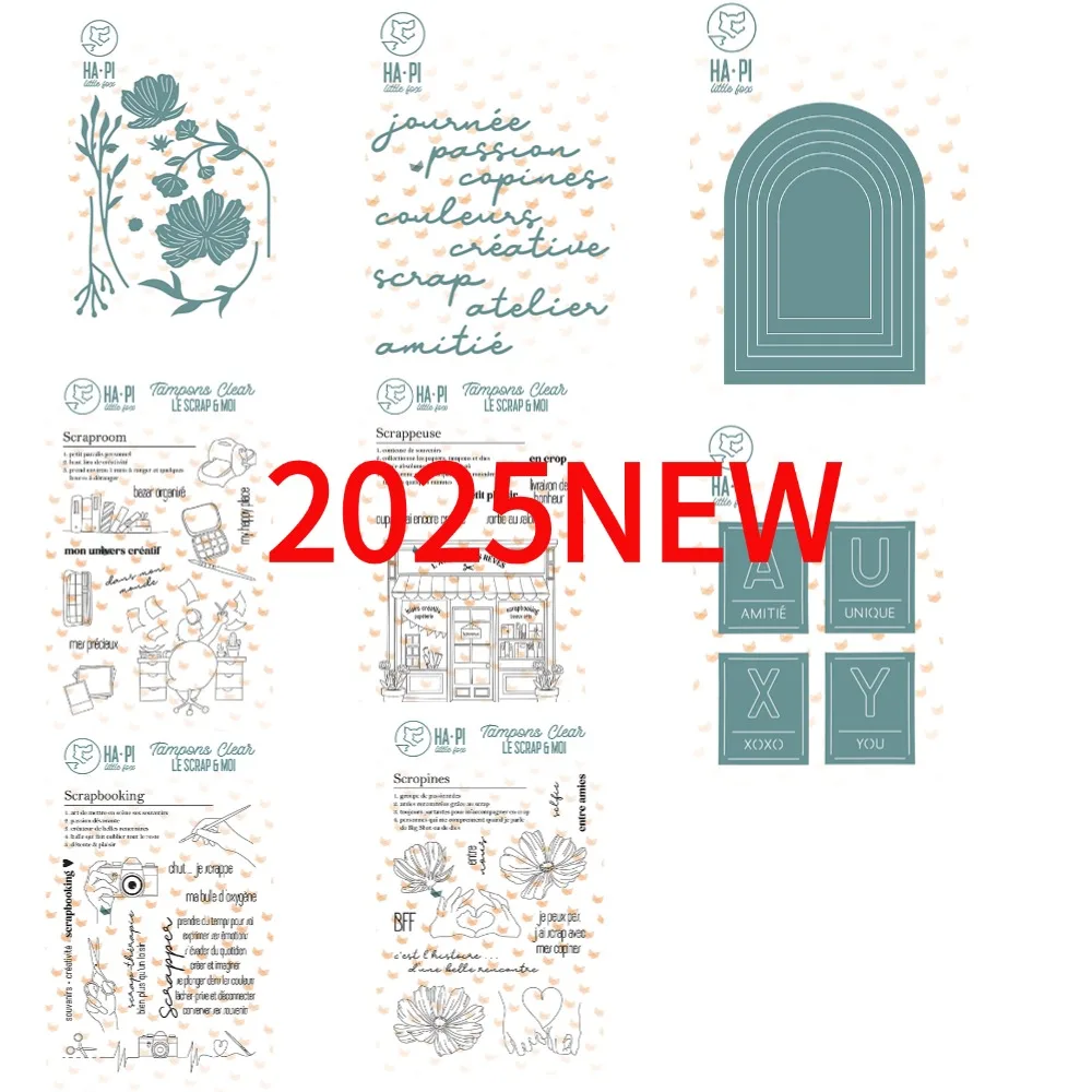 Brush Orange Stamps And Dies New 2026 Scrapbook Diary Decoration Stencil Embossing Template DIY Greeting Card Handmade