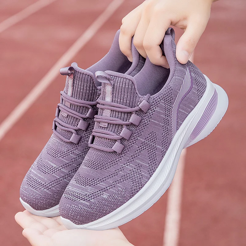 

Men's spring new casual versatile youth lightweight sports running shock-absorbing fly woven mesh breathable dad shoes