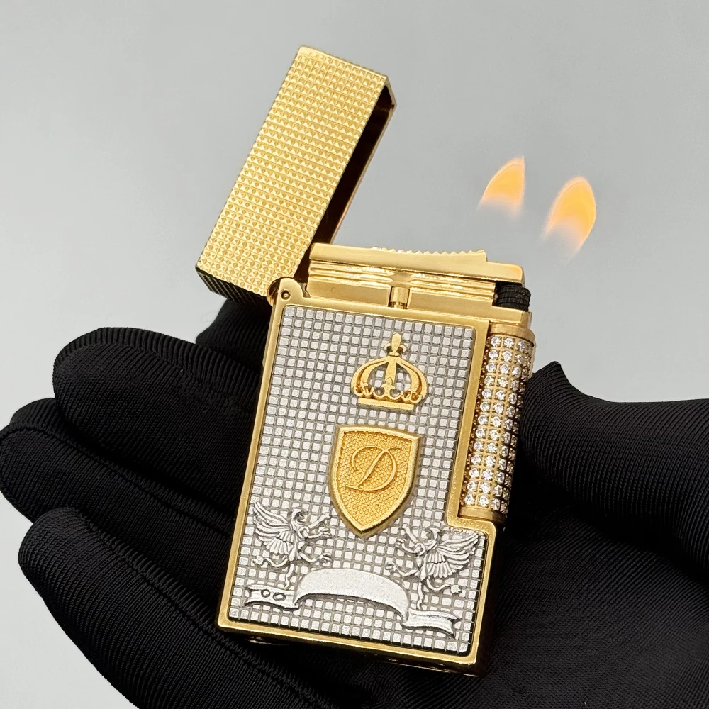 

150th anniversary lighter Lighter Metal Classic lighter Cigar Accessories Smoking Double fire Butane Gas lighter