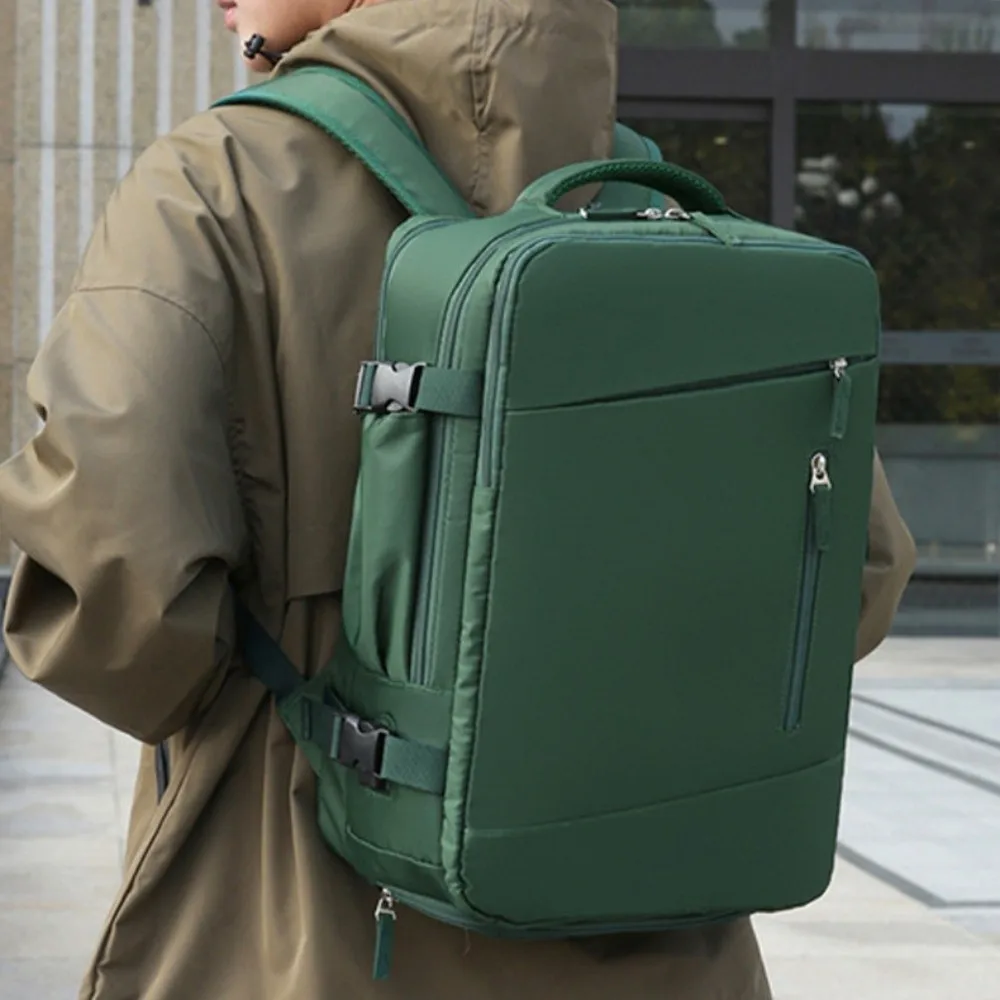 حقيبة سفر محمولة ذات سعة كبيرة، حقيبة أمتعة كتف مريحة متعددة الطبقات، حقيبة سفر بسيطة وخفيفة الوزن للطلاب #3