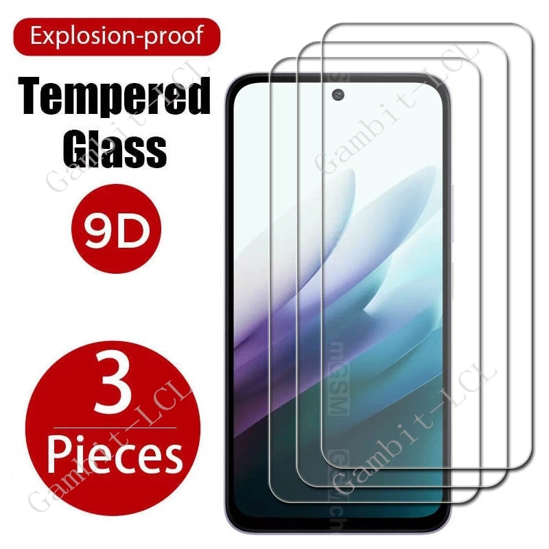 3PCS 9H HD Protective Tempered Glass For Xiaomi Redmi 15 4G 5G 6.9
