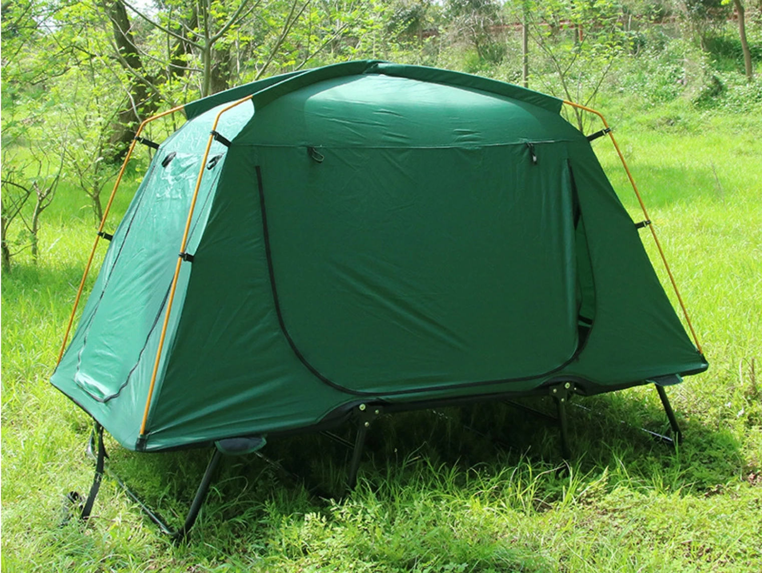 

Portable Cot Tent with Bed, Off Ground, Outdoor Camping, Fishing Tents, 1 Man, 1 Person, Foldable, Adjustable Height