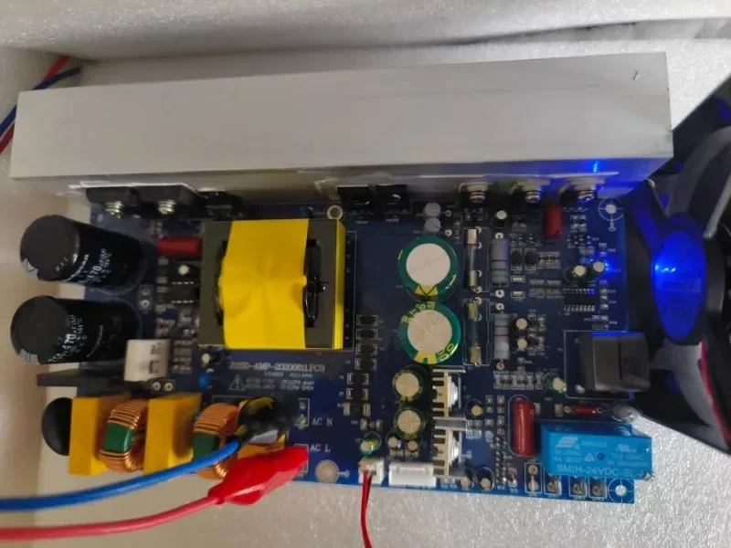 

1000W Class D high-power digital amplifier with switch power integrated board, single channel 1KW