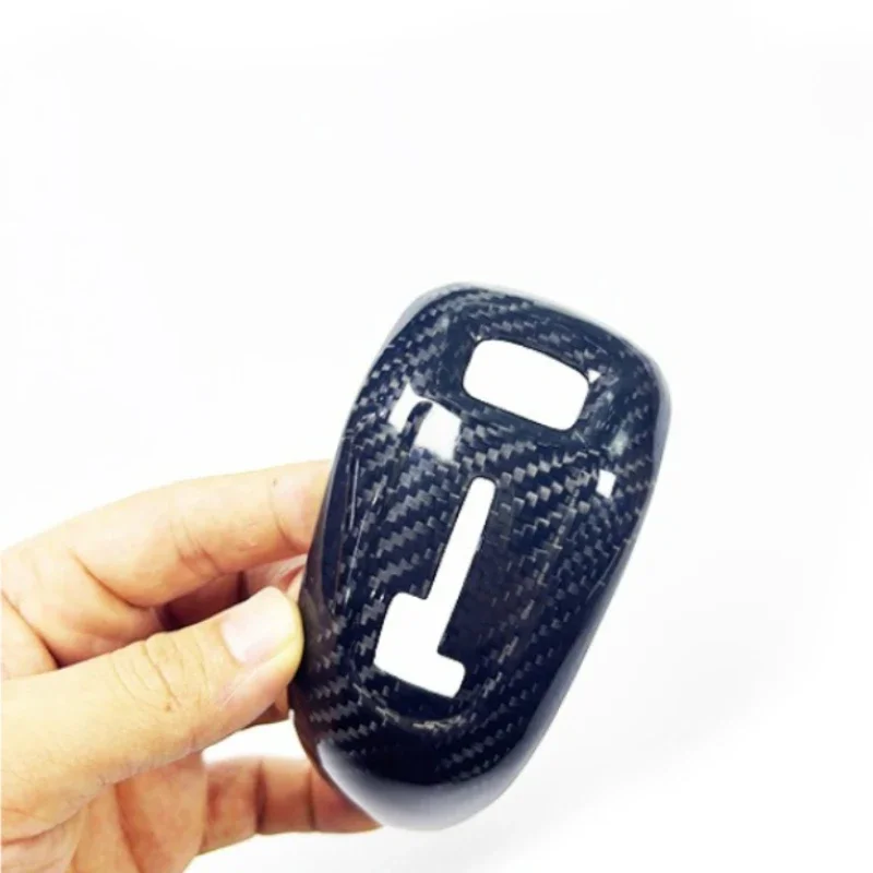 

For Cadillac CT6 2019-2022 XT4 2018-2024 Real Dry Carbon Fiber Interior Central Control Gear Head Cover Modification Accessories