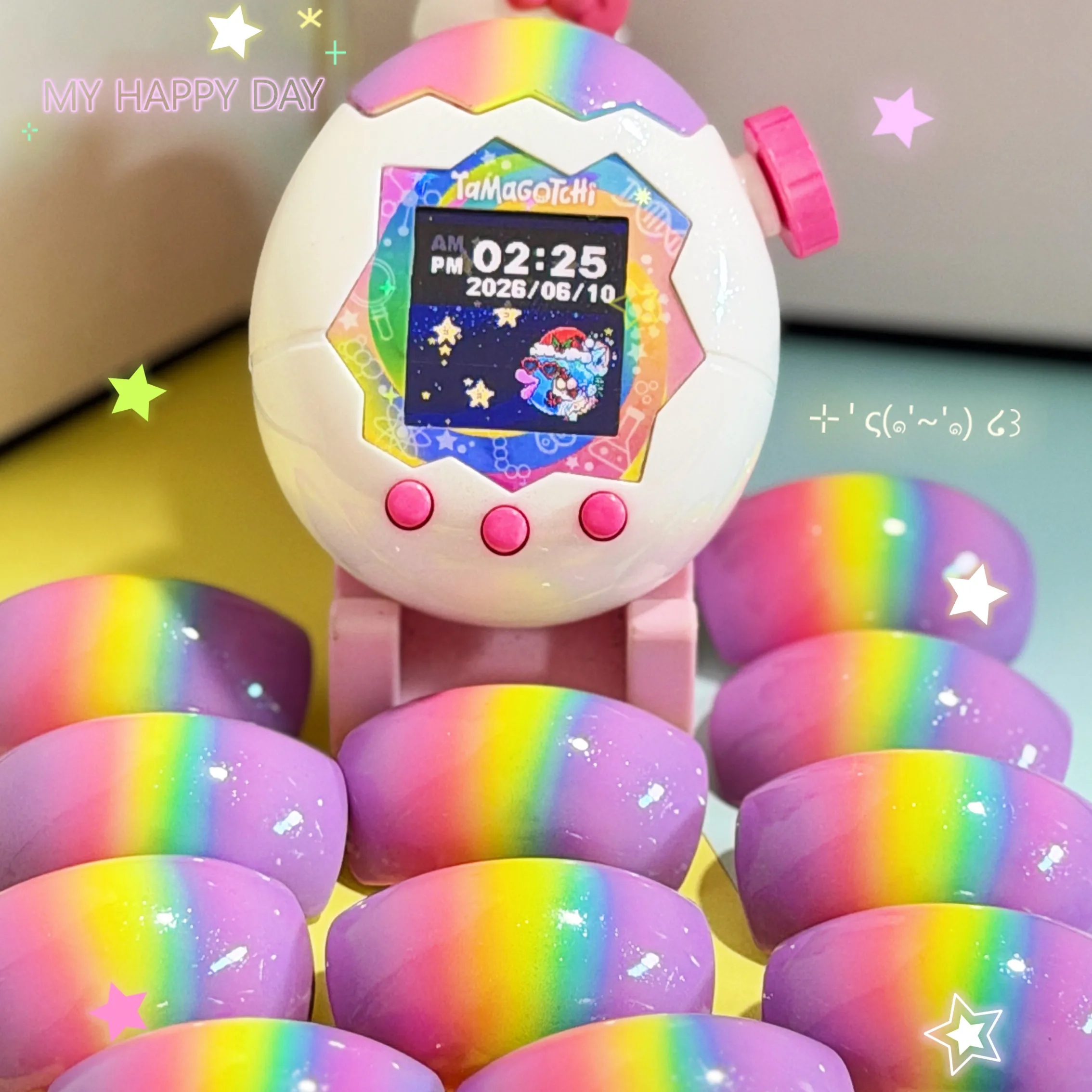 Replacement Hard Full Coverage Shell For Tamagotchi Paradise Colorful Protective Shell With Transparent Panel Faceplate