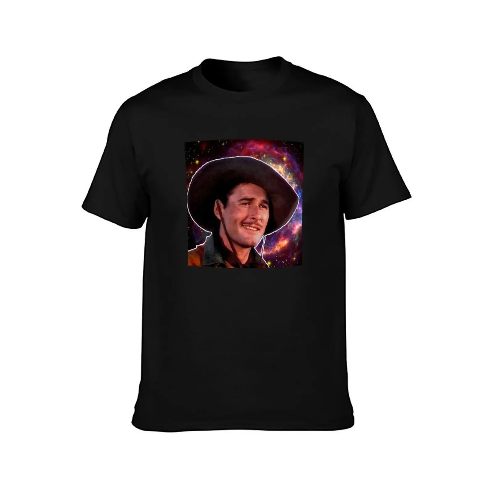 Errol Flynn--Celestial Cowboy T-Shirt Christmas Casual Tee Shirt T-Shirt